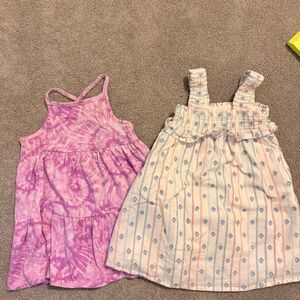 Pink Tie-Dye Tiered Sundress for Kids